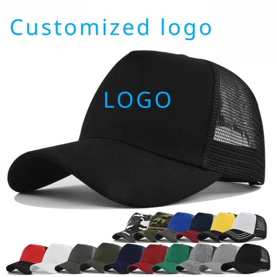Custom Logo 5 Panel Mesh Baseball Cap for Outdoor Branding