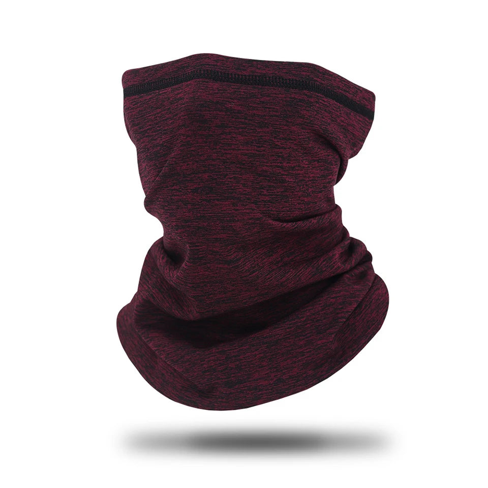 NOFOXO Winter Thick Polar Fleece Hiking Face Mask Men Women Warm Bandana Outdoor Cycling Sport Windproof Neck Warmer Scarf