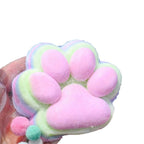 Children Mini Cat Claw Squishy Fidget Toys Soft Cute Cat Paw Slow Rebound Pinch Decompression Toy for Kids Adults Christmas Gift
