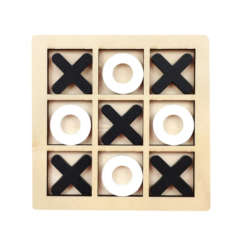 Montessori Wooden Mini Chess Brain Training Puzzle Toy for Kids