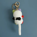 Cute Crochet Kitten Keychain Smiling Cat Bag Charm