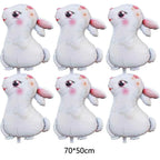 1pc,Large Easter Standing Balloon for Happy Easter Day Party Decorations 150cm Bunny Easter Egg Balloons Kids Party Favors