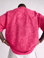 Men's Vintage Acid Washed Oversized T-Shirt – Unisex Streetwear Tee