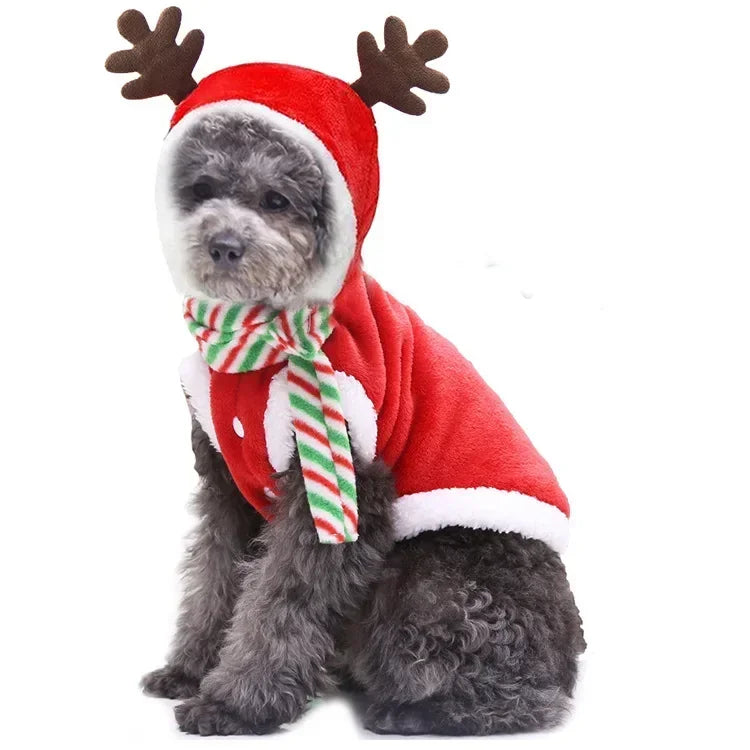 Dog Christmas Clothes – Cozy Winter Coat for Small & Medium Dogs