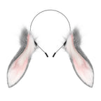 Animal Rabbit Ears Headband Faux Fur Bunny Headwear Plush Hairband Party Cosplay Costume Accessories