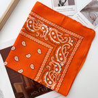 Unisex Men Women Bandana Hairband Cowboy Mens Biker Sports Headwear Wrist Hairwrap Paisley Head Wrap Square Scarf