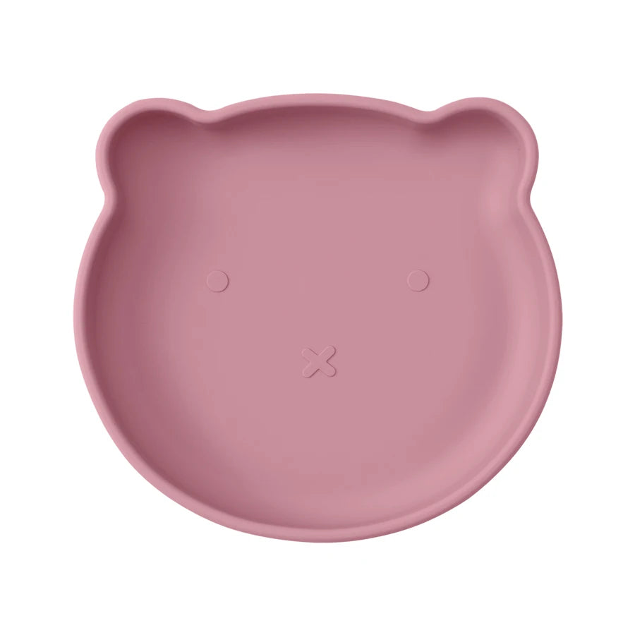 1PC Silicone Baby Dishes Suction Dining Plate Cartoon Bear Shape Baby Plates Eating Training Baby Food Storage Kids Tableware