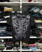 2000s affliction Graphic T-Shirt Mens Large Grunge Wings New Fashion Style Couple Tops Pure Cotton Shirt