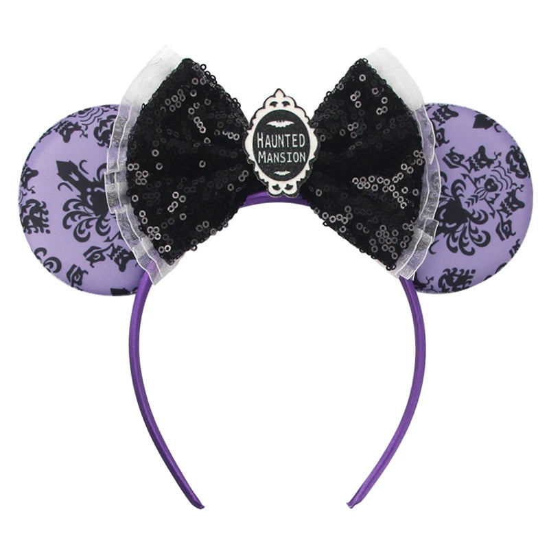 2026 Latest Fashion Ear Headband Sequin Bows For Girl Adult Kids Halloween Party Cosplay Hair Accessories Princess Hairband