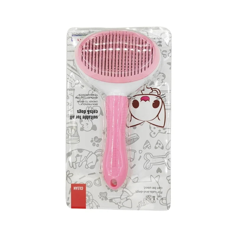 Self-cleaning Pet Hair Remove Comb Cat Slicker Brush Pet Hair Removal Comb For Cats Grooming Brushes Dog Combs Cat Accessories - WTN Essentials 