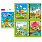 Magic Water Drawing Book with Reusable Coloring Pen for Kids Fun