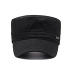 Four Seasons Flat Top Hat Men'S Simple Cotton Peaked Hat Fashion Baseball Cap Casual Cap, Commuter Sunshade Hat