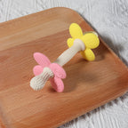 2-in-1 Baby Silicone Flower Teether – Safe, Soft & BPA-Free Chewing Toy for Soothing Sore Gums, Easy-to-Hold