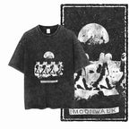 SA ASTRONAUT SPACE THEMES Printed Cotton Acid Washed Graphic Unisex T Shirt Cool Streetwear Men Tshirts Big Size Tee for men