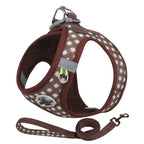 Stylish Checkered Cat Harness and Leash Set for Safe Adventures