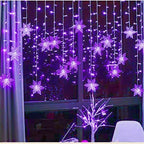 New Year LED Snowflake Curtain String Lights Indoor Halloween Light Wedding Home Party Xmas Lamps Eave Christmas Decoration