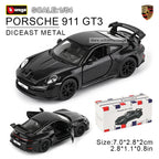 Bburago 1:64 golf Porsche 911 Shelby Raventon Mustang Lamborghini Collection Series Car Die Casting Model Gift Toy
