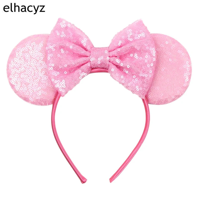 2026 Chic Embroidery Sequin Ears Headband Classical DOT Bow Hairband For Girls Women Party Head Wear Kids DIY Hair Accessories