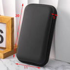 Portable Mini 3C Hard Shell Digital Gadgets Storage Bag Artificial Leather Earphone Charger Case Data Cable U Disk Organizer