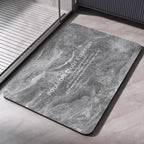 Diatomaceous Earth Bath Mat – Absorbent, Non-Slip Quick-Dry Bathroom & Toilet Floor Rug, Washable Shower Pad
