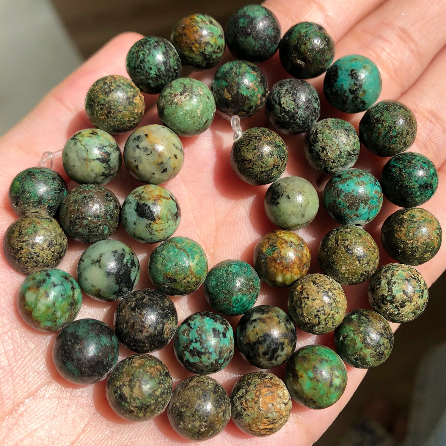 Natural Stone Beads Lapis Lazuli Round Loose Stone Beads For Jewelry Making DIY Bracelet Earrings Accessories 15'' 4/6/8/10/12mm