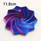 3D Printing Expanded Sensory Fidget Star Model Visual Illusion Hexagon Whirling Spiral Ornaments Stress Relief Board Game