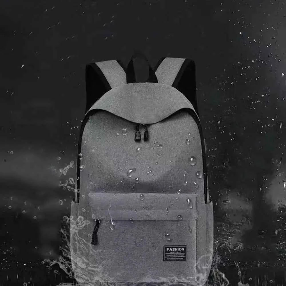 Trendy Men's Minimalist Backpack Versatile Backpack Large Capacity Student Backpack Computer Travel Bag Washable  Backpack