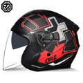 2025 Latest High Quality Motorcycle Helmet Half Covering Dual Lens Cascos para Motos Male Female Couple Capacetes de Moto