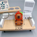 Creative Cute Capybara Keychains For Car Keychain Anime Cartoon Capibala Pendant  Women Doll Keyring Charm Holiday Gifts Jewelry
