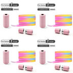 1Pair/2Pairs/4Pairs No Tie Shoe Laces Colorful Buckle Shoelaces Pearl Light Colorful Fashion Without Ties Elastic Laces Sneaker