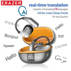 ERAZER XT66PRO Bluetooth Earphones ASMR Headsets DIY APP AI Translator Earbuds Wireless Headphones 13 Hours long life Display
