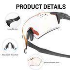 SCVCN Photochromic Bike Cycling Glasses UV400 Bicycle Riding Eyewear Sports MTB Outdoor Sports Golf Camping Driving Eyepieces