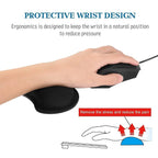 Widen Memory Foam Mouse Pad with Wrist Support – Non-Slip Keyboard & Mouse Rest for Office, PC, Laptop, and Mac