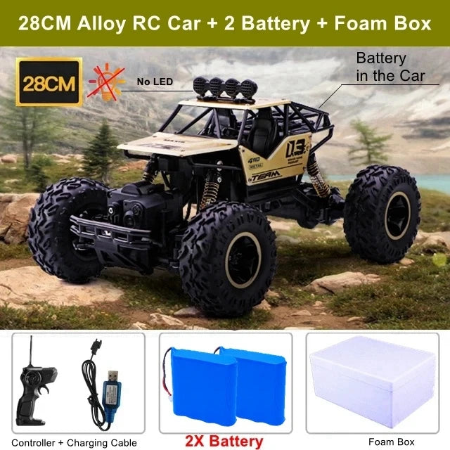 Oike RC Car Remote Control Climbing Vehicle Outdoor All Terrain Off-road Trucks 4WD Racing Drift Cars Toy Gift for Kids Adults