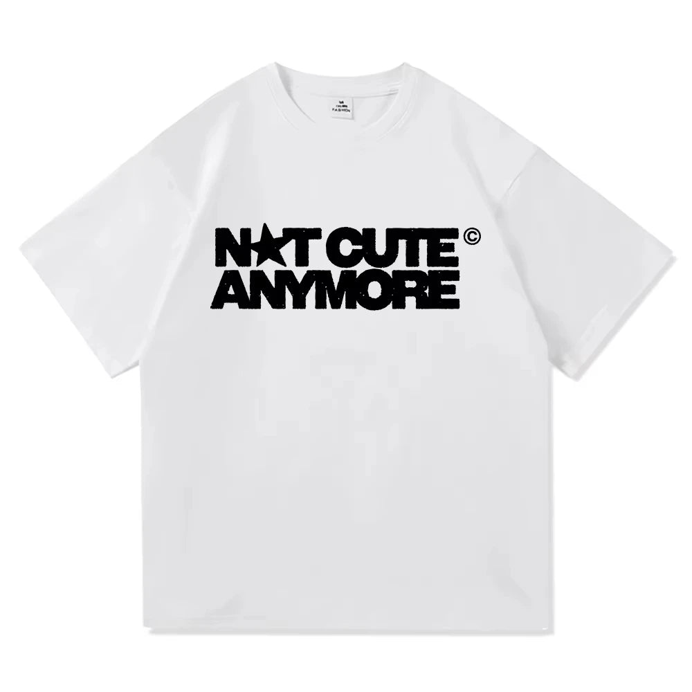 ILLIT Not Cute Anymore Album TShirt Fashion Men/women Clothing Harajuku High Quality Tops Cotton TShirts Male Tees Vintage