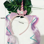 Unicorn Birthday Girl Headband Baby Shower Party Cute Kids Hair Hoop Hairbands Accessories Unicorn Birthday Party Decor Headwear