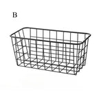 Punch-free Kitchen Cabinet Door Storage Box Iron Rack Wall-mounted Cabinet Plastic Wrap Rack Bathroom Refrigerator Rack