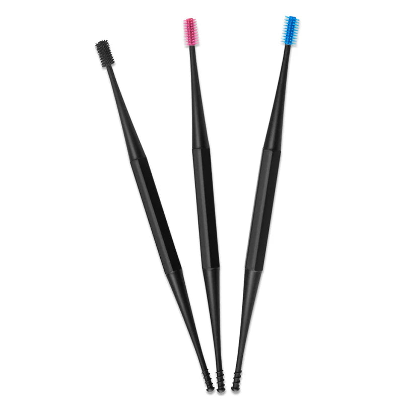Reusable Cotton Swab Spiral Ear Wax Remover Silicone Sticks Double-headed  Ear Pick Ear Cleaning Tool For Cleaning Makeup