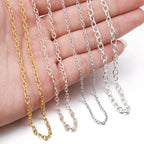 Louleur High Quality Necklace Chain Bulk Cross Chains For Jewelry Making Findings DIY Necklace Bracelet Chain Materials