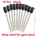Multifunctional Decompression Finger Rotate Luminous Gyro Pens Toy Fidgets Spinner LED Light Ballpoint Pen Metal Gyro Pen Gift