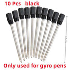 Multifunctional Decompression Finger Rotate Luminous Gyro Pens Toy Fidgets Spinner LED Light Ballpoint Pen Metal Gyro Pen Gift