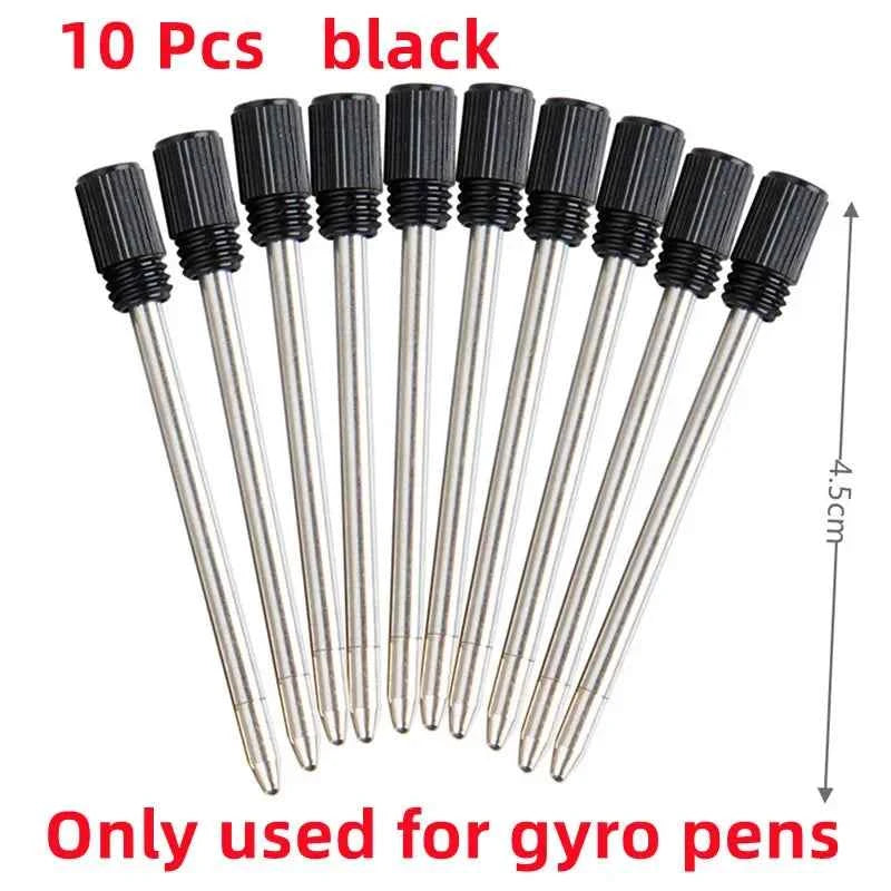 Multifunctional Decompression Finger Rotate Luminous Gyro Pens Toy Fidgets Spinner LED Light Ballpoint Pen Metal Gyro Pen Gift