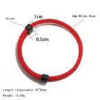 Fashion Mens Bracelet Set 2pcs Sliding Adjustable Lucky Red Thread Braslet Accesorios Hombre Gifts For Him Armband Herren Joias