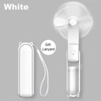 Portable Mini Handheld Fan Small Pocket Fan USB Rechargeable Battery Fan Folding Cooling Hand Fan Mini USB Fan with Power Bank