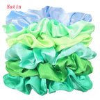 Satin Scrunchies Set for Women & Girls – 25/10/6 Pcs Elastic Hair Bands | Soft Silk Ponytail Holders & Fashion Hair Accessories