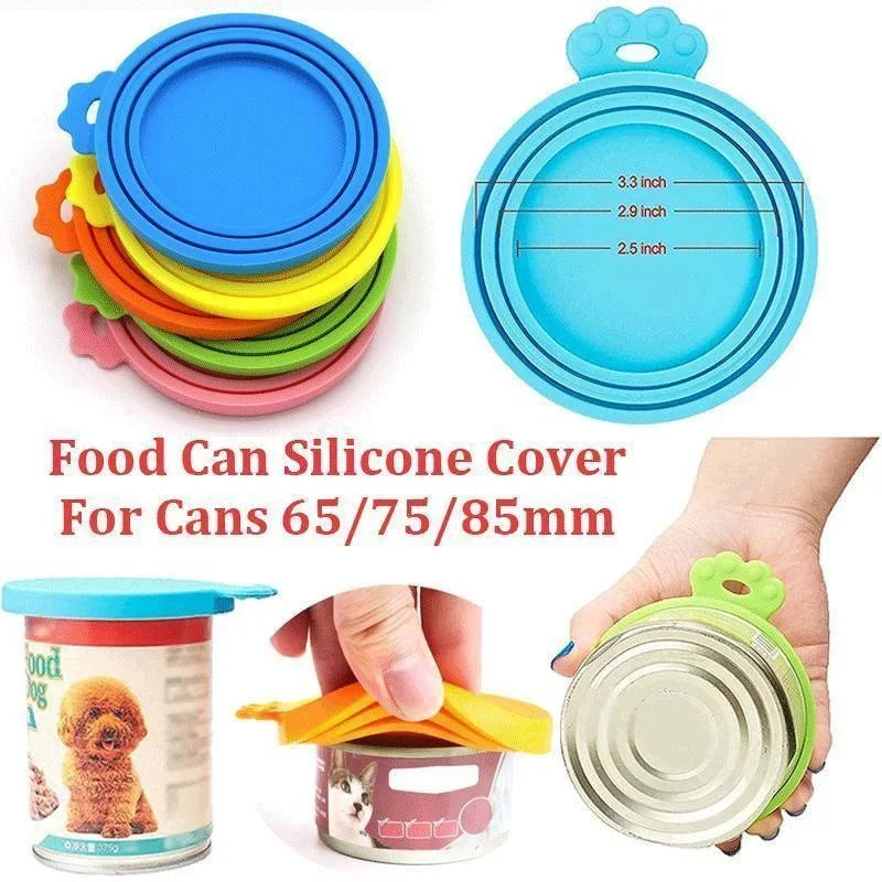 3-in-1 Pet Food Can Silicone Cover