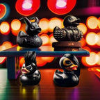 Goth Duck Decor – Whimsical Punk Gothic Collectible