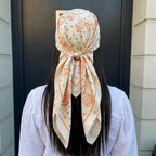 Women Spring Summer Square Scarf 90*90cm Satin Silk Scarves Headscarf Female Foulard Beach Bandana Ladies Neckerchief Hair band