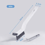 Effective Cleaning Brush for Corners and Gaps - 2-in-1 Multipurpose Bathroom and Floor Tiles Cleaning Brush