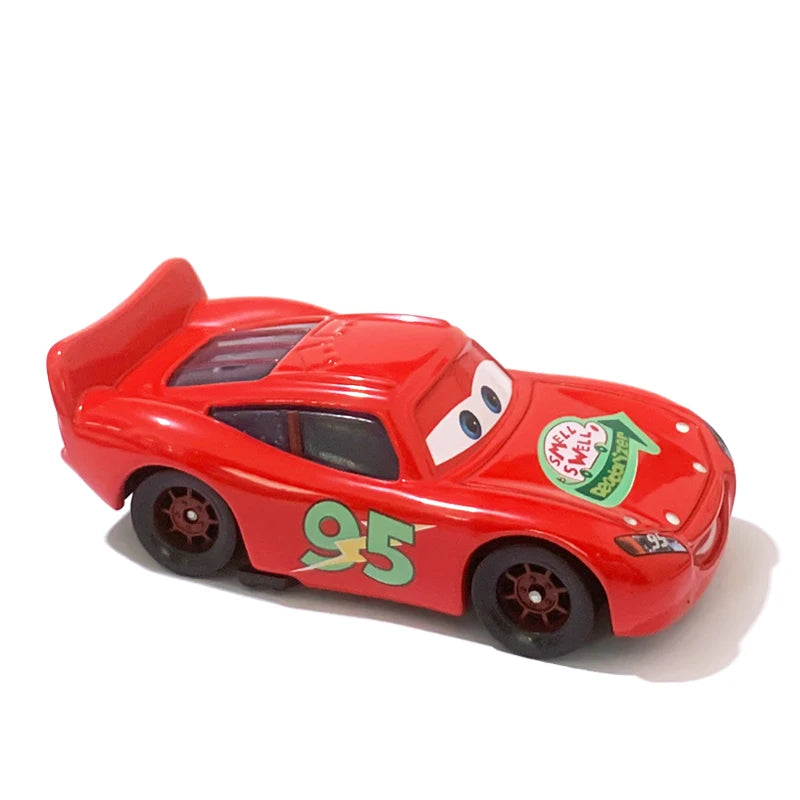 Pixar Cars Electroplated Pink 95 Lightning McQueen 1/55 Metal Die Casting Model Car Alloy Material Collectibles Racing Toys